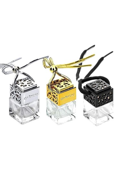 KASTWAVE 3 قطع من زجاجات معطر الهواء للسيارة، زجاجات عطر زجاجية قابلة لإعادة ...
