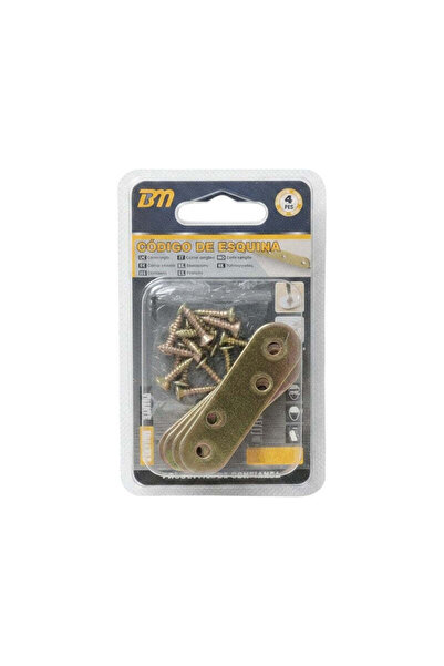 Tradesor Σύνδεσμοι επίπλων ίσιοι - 55*17*2 - Σετ 12 πακέτα των 4 τεμαχίων - 2...
