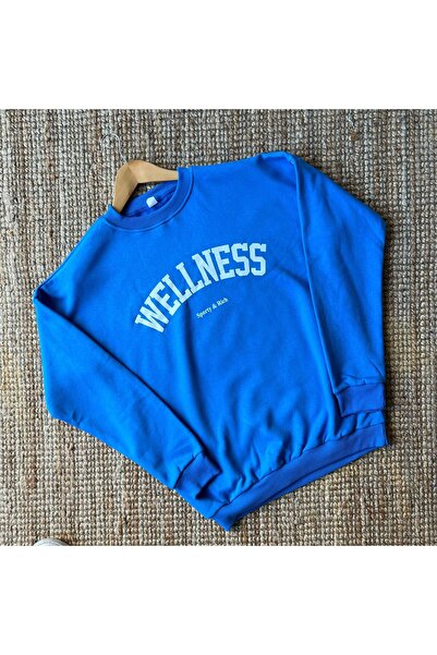 Unisex Oversize Fit Baskılı Sweatshirt