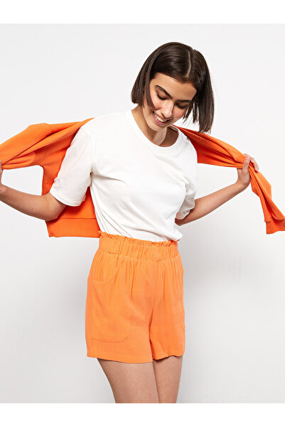 LC Waikiki Two Mt Shop Quality Lcw Vision Orange Elastic Waist Plain Viscose ...