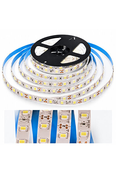 CATA 5 Metre LED Şerit Bant 12V 6500K Beyaz Işık 60 LED/m IP20 Kendinden Yapışkanlı