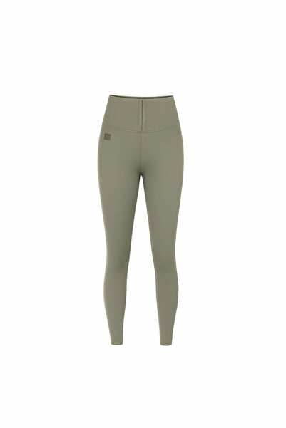 #vdr viadellerose Khaki Corset Waist Leggings 19114