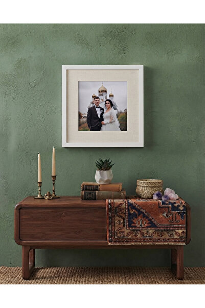Fotoğraf Baskısı Dahil 2 Adet 20x20 Cm(Dış Ölçü) Fotoğraf Çerçeve