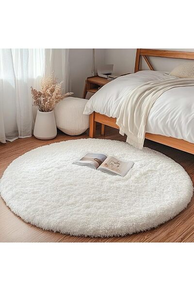 GENERAL Round Rugs for Bedroom Area Rugs for Living Room Soft Fluffy Carpets ...