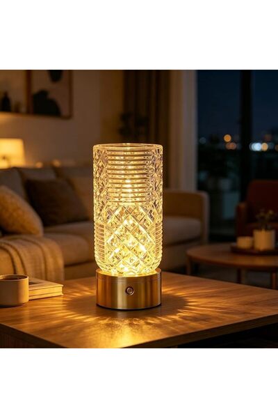 NIUBIER مصابيح طاولة قابلة لإعادة الشحن، مجموعة من مصباحين LED على شكل مزهرية...
