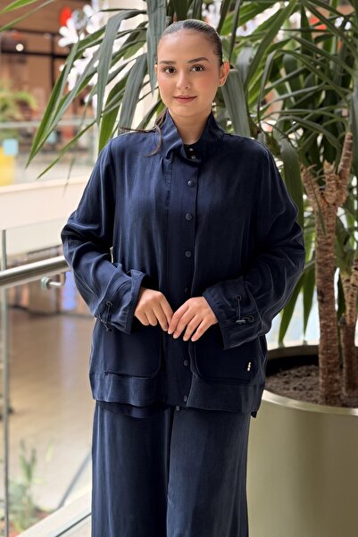 MISS DALIDA Missdalida High Collar Minimal Jacket with Pockets