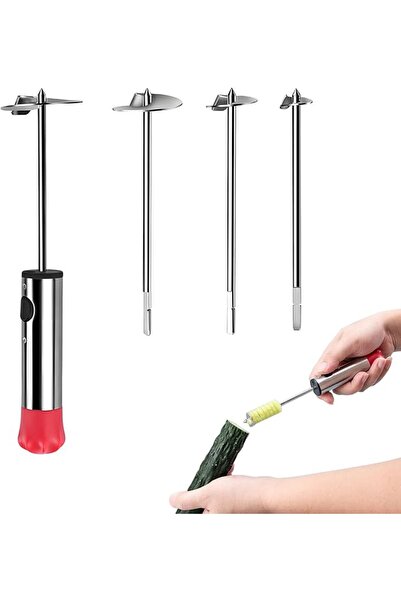 Bukela Vegetable Drill Stainless Steel Vegetable Fruit Corer Spiralizer with ...