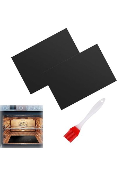 Duomama 2-Pack Reusable Oven Liners with a silicone oil brush - Heavy Duty No...