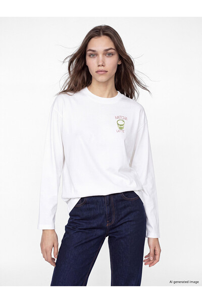 LC Waikiki Lcw comfort printed 100% cotton women's t-shirt
