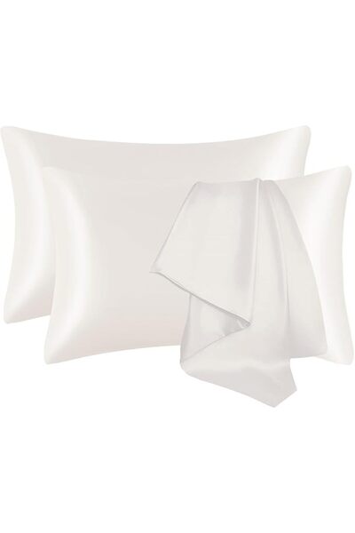 GVTECH Gvtech 2-Piece Satin Pillowcase, Soft and Breathable Silk Satin Pillow...