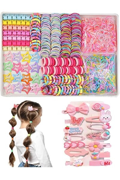 SYOSI Girls Hair Rubber Bands Colorful Elastic Hair Ties Set Toddler Hair Acc...