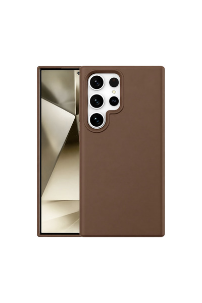 FMA Samsung Galaxy S24 Ultra Case First Silicone - Brown