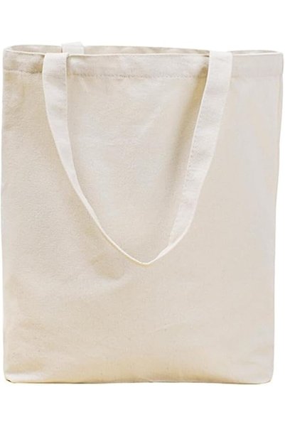 Bukela 12 Pack Natural Canvas Tote Bags, Recycled Cotton Reusable Shopping Ba...