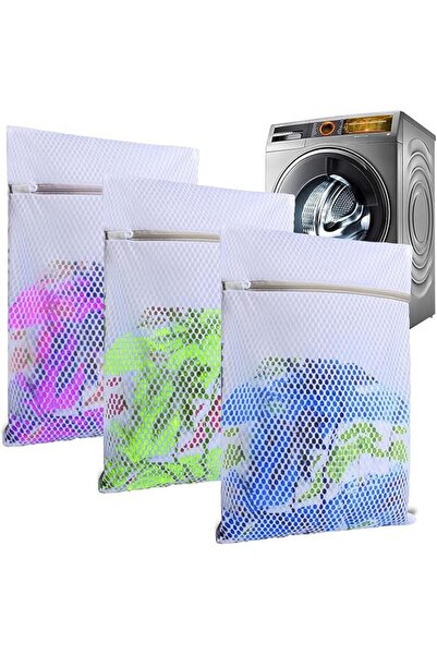ALMEKAQUZ 3Pack Mesh Laundry Bags for Washing Machine(12x16 Inches)