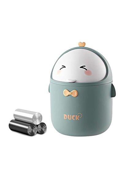 AZONEE Cute Desktop Trash Can, Mini Countertop Garbage Can with Lid, Small Pl...