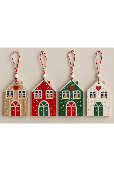 ELSA Wooden House Christmas Tree Ornament