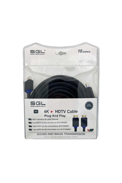 sgl Καλώδιο HDMI - D1592 - High Speed 2.0V - 10m - 094861