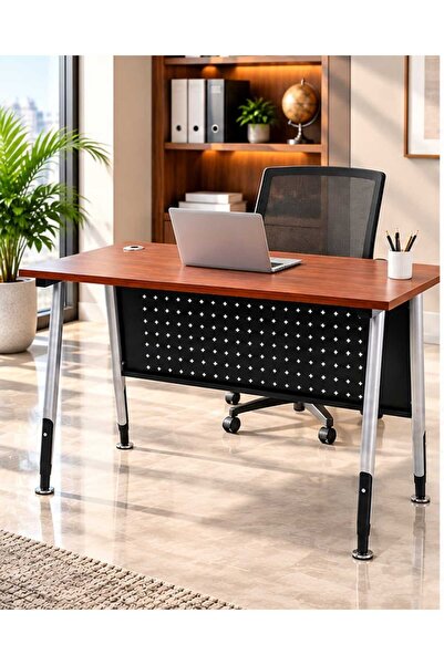 TrentonGCC Modern Office Desk with Metal Legs & Privacy Panel – Stylish Compu...