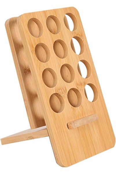Generic Wooden Display Stand for Essential Oil, 12 Slots Bottles Display Rack...