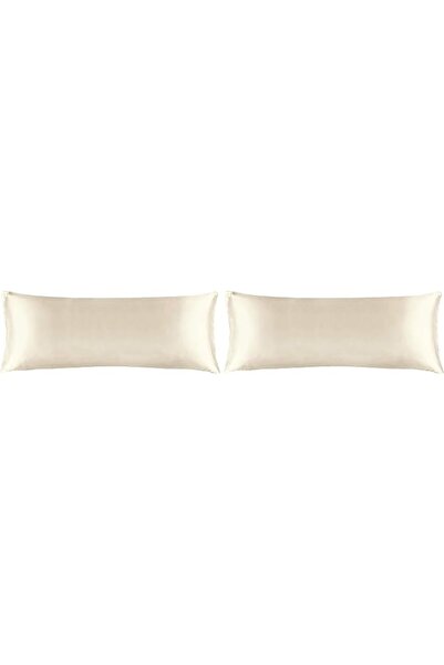 BEDELITE Satin Pillowcase with Zipper 2 Pack, White Pillow Cases Standard Siz...