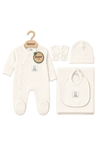 EXTRAÇARŞI Muslin Embroidered Blanket Jumpsuit Set