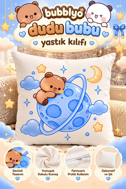 DUDU BUBU Dekoratif Yastık Kılıfı