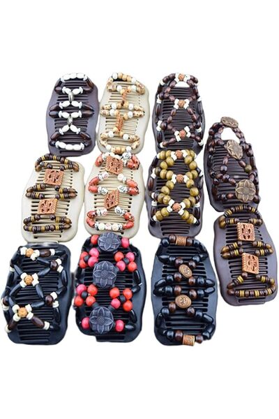 Lovef Thick Hair clip combs hair accessories for girls bun hair - Bun Maker- ...