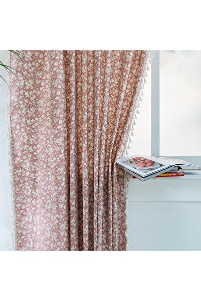 GENERAL ستائر بوهو جاكار من ENJOYBRIDAL بطول 63 بوصة، لوحتين، ستائر زرقاء بنق...