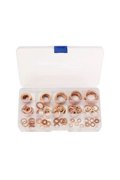 Tradesor Σετ χάλκινες ροδέλες στεγανοποίησης - 150pcs - 567891