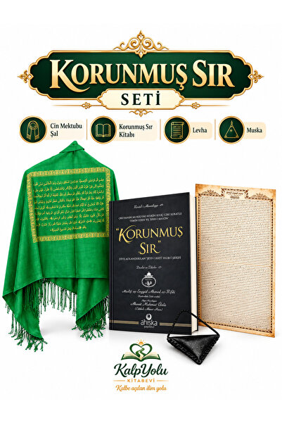 Ahıska Yayınevi Cin mektubu şal & korunmuş sır seti 4 ürün set