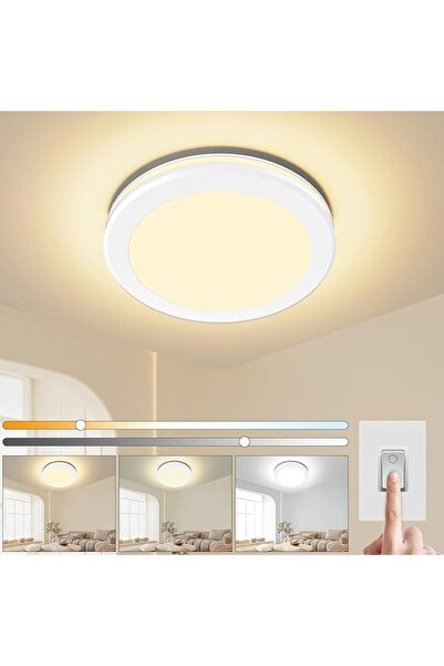 GENERAL مصباح سقف، إضاءة LED 3000k/4000k/5000k، مصباح سقف مقاوم للماء IP65 لل...