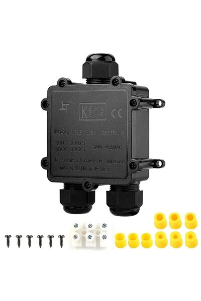 Aputue Waterproof Junction Box Outdoor, IP68 Rated Electrical Cable Connector...