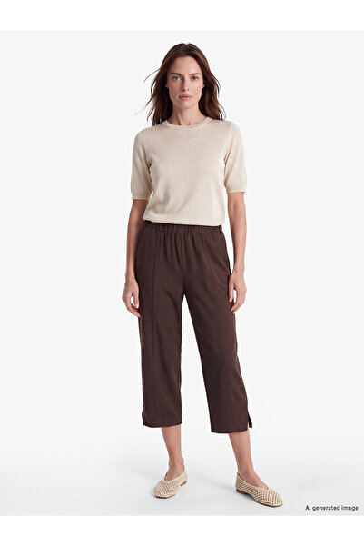 LC Waikiki Alita City with a Difference of Color, Lcw Grace Brown Linen Blend...