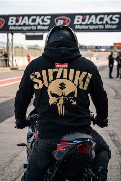 BJACKS Motorsports Wear Ο ΣΟΥΖΟΥΚΙ ΠΑΝΙΣΕΡ - Φούτερ με Κουκούλα  "Οδήγησε σαν...