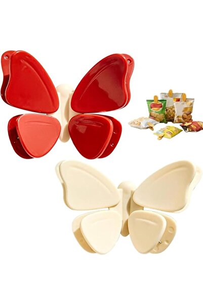 Yelajoy 2 Pcs Butterfly Magnetic Bag Clip,Cute Butterfly Magnetic Clips Snack...
