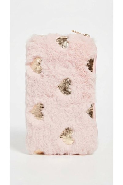 viberia Plush Furry Pen Holder and Makeup Bag Multi-Purpose Organizer Bag with Zipper