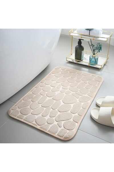 Aissiora Non-Slip Bath Mat Super Absorbent Stain Resistant Quick Drying Thin ...