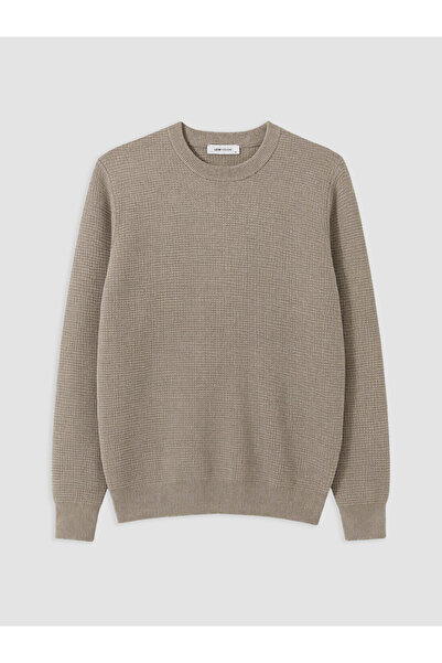 LC Waikiki Rmz Gi̇yi̇m Farkiyla Zero Roba Collar Men's Knitwear Sweater