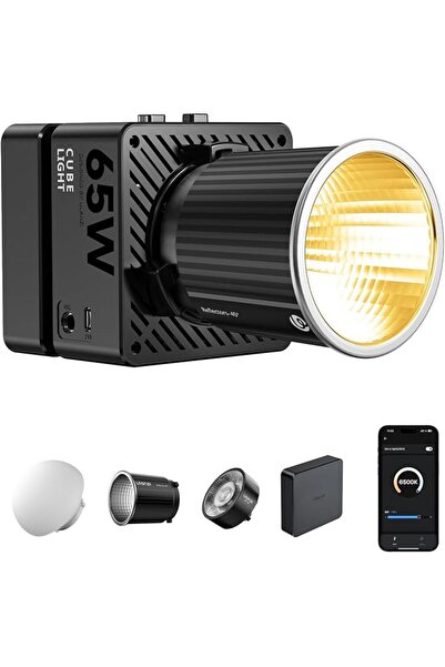 GENERAL Aolanzhi Video Light Ec65 - Cob Led Video Light 65W Mini Bi-Color Por...