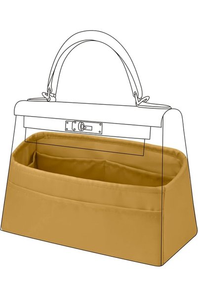 GENERAL Djiez Silk Bag Organizer Suitable for Kelly Hermes Bag (28 Return, Bl...