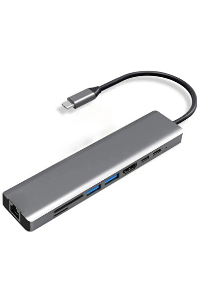 EMVERA Vothoon Type-c To Hdtv Multifunction Adapter 8 Port Kablo