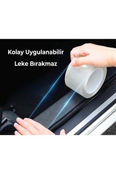 OSSOFOL Gerçek Ppf tpu koruma filmi 10 cm x 2 metre kapı eşik koruma Ppf tpu 190 micron yapışkanlı iz bırakmaz