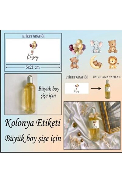 PLASTANKA büyük boy Kolonya etiketi