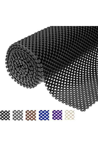 GENERAL Non-Slip 12" X 6.5" Grid Pattern Pvc Plastic Drawer Shelf Liner Grip ...