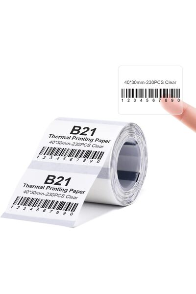 Generic شريط طابعة الملصقات من يولينكا متوافق مع NIIMBOT B21/B1/B3S، ورق طابع...