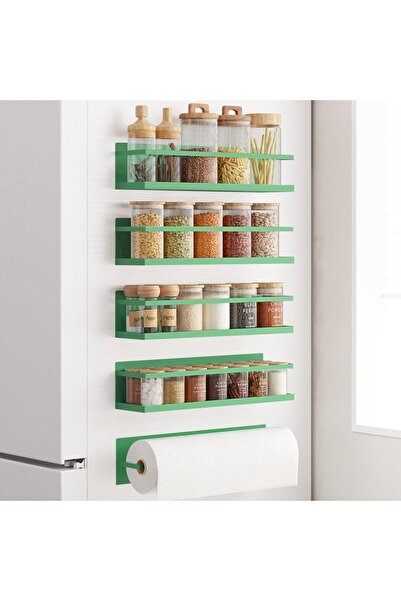 Generic Magnetic Spice Rack For Refrigerator, Magnetic Fridge Shelf For Kitch...