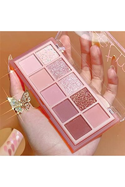 X SPRING Xspring 10 Colors Eyeshadow Palette, Matte Shimmer Eye Makeup Palett...