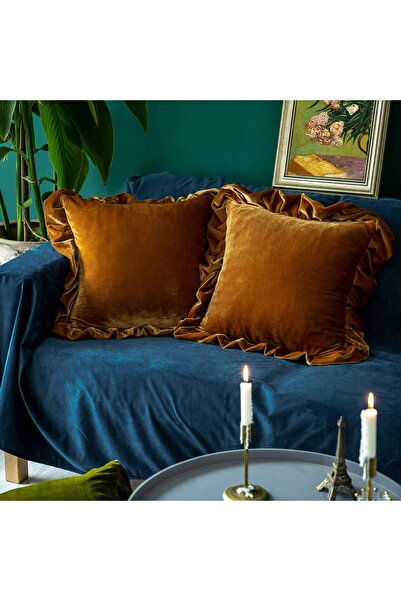 Generic Glory Season Velvet Throw Pillow Cover Soft Decorative Luxurious Soli...