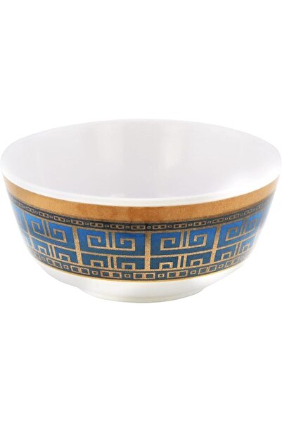 MODA CUCINA وعاء حساء دائري من الميلامين باللون الأزرق الفاخر مقاس 11.5 سم مع...