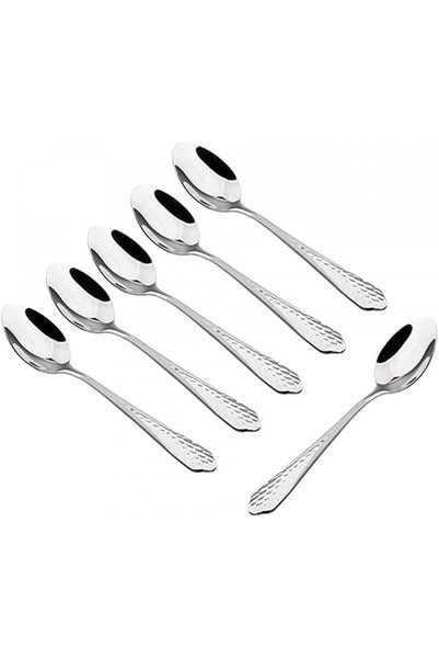 Bister 6Pcs Tea Spoon Set with Mirror Polish|Premium Food Grade|Durable|Deser...
